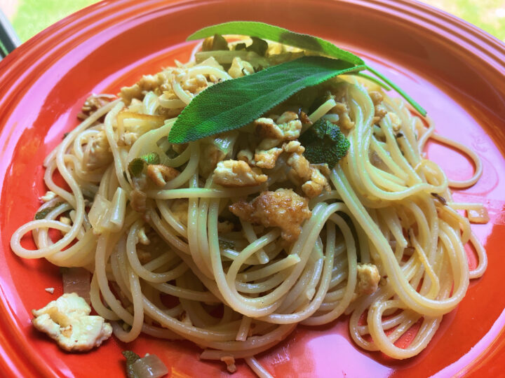 Yogi-Küche: Suses Salbei Spaghetti